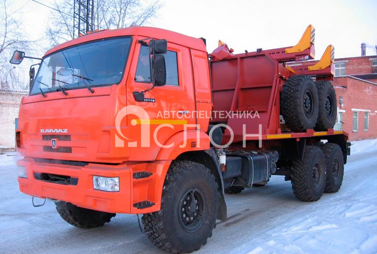 Трубовоз КАМАЗ 43118 с прицепом-роспуском Трубовоз КАМАЗ 43118 с прицепом-роспуском