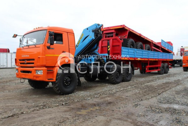 Седельный тягач КАМАЗ 43118 с КМУ ИМ-320 Седельный тягач КАМАЗ 43118 с КМУ ИМ-320