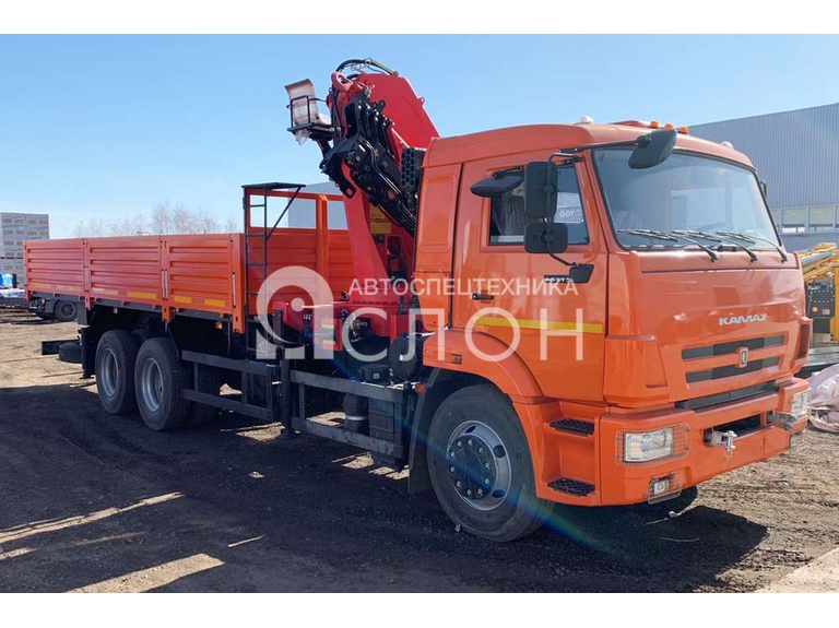 Камаз 65115 6X4 Бортовой с Кму