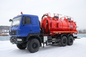 Вакуумный нефтепромысловый агрегат АКН-15 ОД на шасси МАЗ 6х6