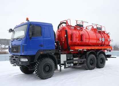 Вакуумный нефтепромысловый агрегат АКН-15 ОД на шасси МАЗ 6х6