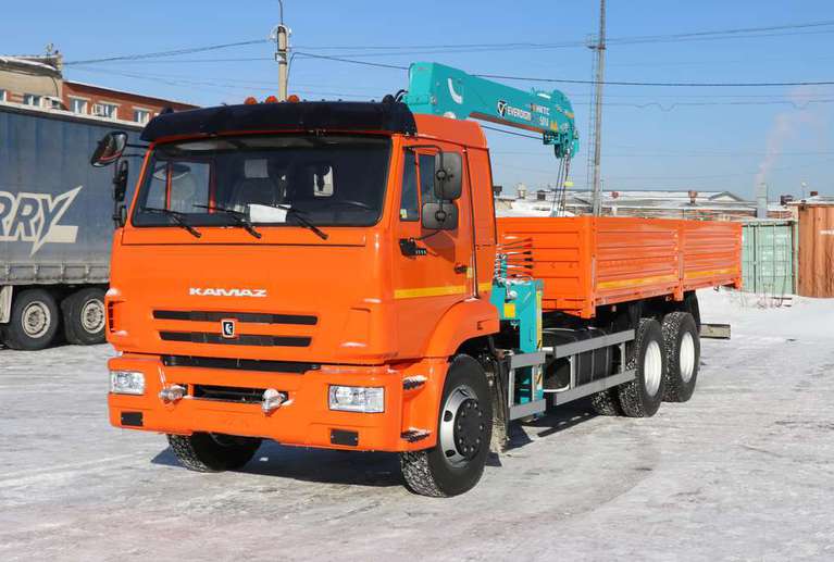 Бортовой КАМАЗ 65115-48 с КМУ Hyundai HKTC HLC-5014L