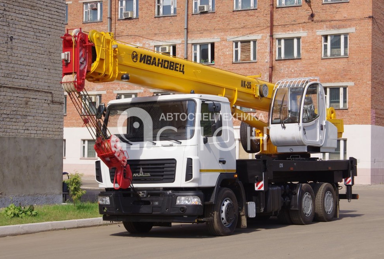КС-45717А-1Р (ОВОИД) на шасси МА3-6312С3 Автокран ИВАНОВЕЦ КС-45717А-1Р (ОВОИД) на шасси МА3-6312С3